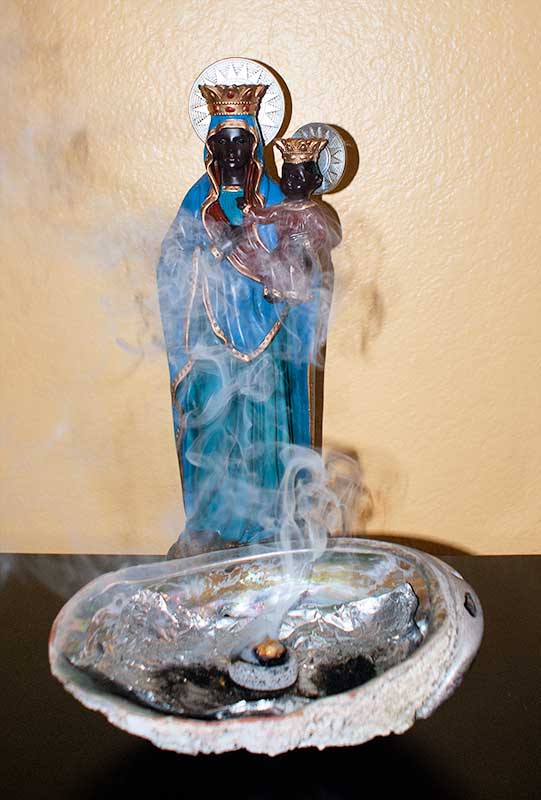 abalone incense burner
