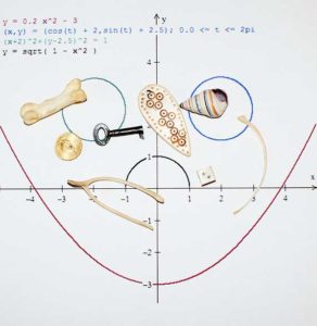 Mathematical formula with bones