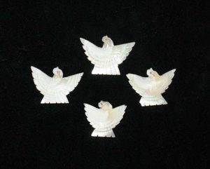 Mother of Pearl Birds used in bone divination