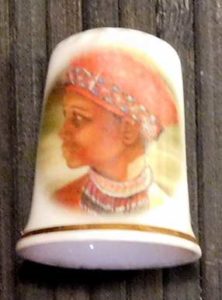 Thimble with Woman